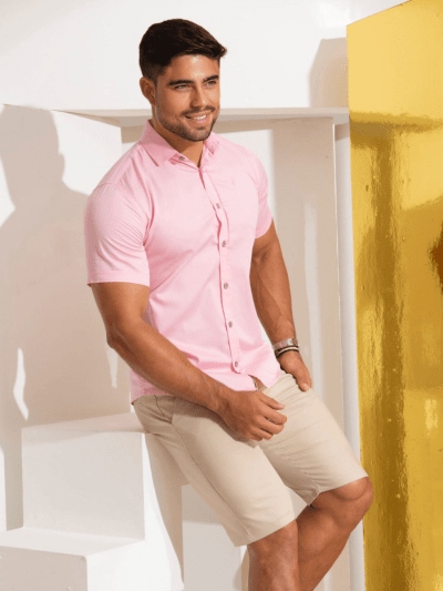 CAMISA ACETINADA M/C