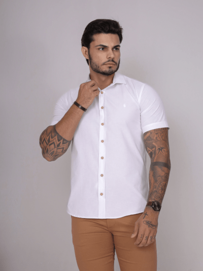 CAMISA ACETINADA M/C