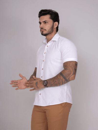 CAMISA ACETINADA M/C