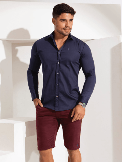 CAMISA ACETINADA M/L